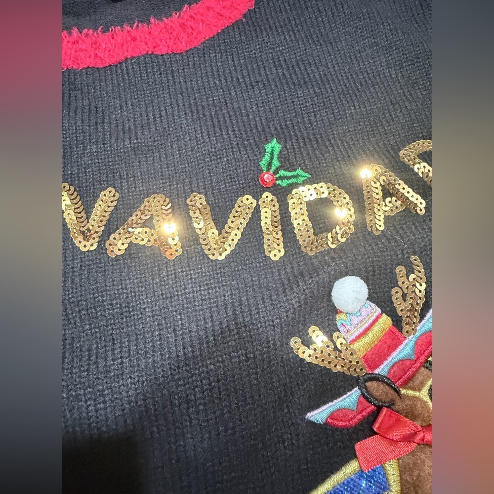 Blizzard Bay Feliz Navidad Holiday Sweater - Picture 7 of 10